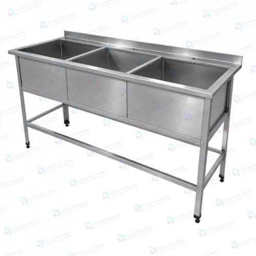 Ванна моечная трехсекционная сварная ВМС 500/3 "Стандарт"
